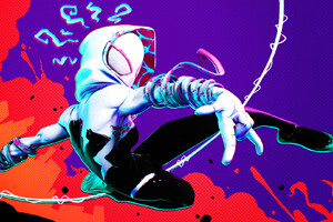 Spider Gwen Art (1400x900) Resolution Wallpaper