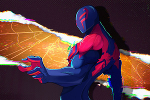 Spider Man 2099 Cityscape Chronicles (1360x768) Resolution Wallpaper