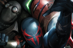 Spider Man 2099 Comicbook Poster (2048x2048) Resolution Wallpaper