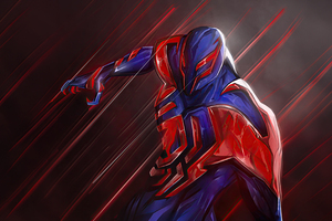 Spider Man 2099 In Action (2048x1152) Resolution Wallpaper