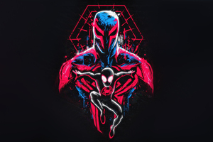 Spider Man 2099 Joins Forces With Miles Morales (1336x768) Resolution Wallpaper