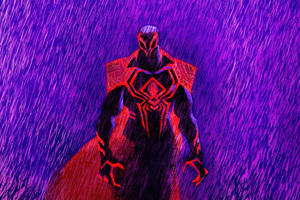 Spider Man 2099 Protects The Future (2880x1800) Resolution Wallpaper