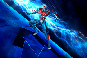 Spider Man 2099 Techno Thriller (3840x2400) Resolution Wallpaper