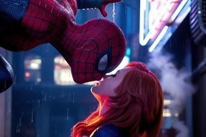 Spider Man And Gwen Stacy A Moment Of True Love (1680x1050) Resolution Wallpaper