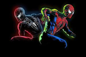 Spider Man And Peter Parker (1366x768) Resolution Wallpaper