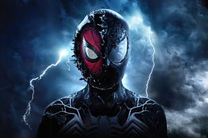 Spider Man Becomes Venom (2880x1800) Resolution Wallpaper