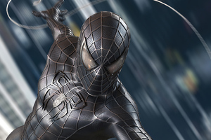 Spider Man Black Symbiote Suit 4k