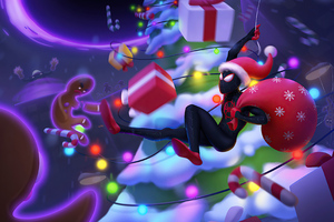 Spider Man Christmas 4k (3840x2400) Resolution Wallpaper
