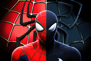Spider Man Classic And Symbiote Wallpaper