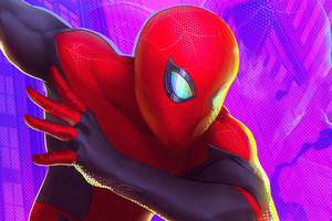 Spider Man Closeup Art (2048x1152) Resolution Wallpaper