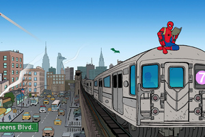 Spider Man Day In Queens 4k (1360x768) Resolution Wallpaper