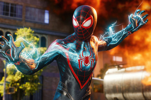 Spider Man Electrifying Adventure Wallpaper