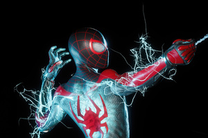 Spider Man Electrifying (1336x768) Resolution Wallpaper