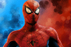 Spider Man Fanart 4k (2048x1152) Resolution Wallpaper