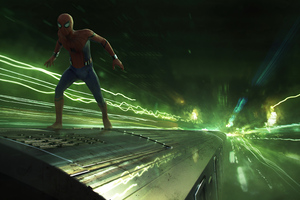 Spider Man Far From Home Light Speed Train