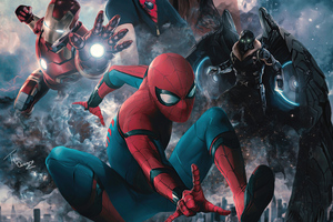 Spider Man Homecoming Fan Poster 5k Wallpaper