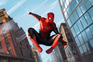 Spider Man In Queens (1366x768) Resolution Wallpaper