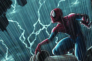 Spider Man In Rain
