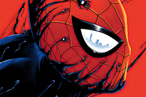 Spider Man In Venom Artwork (320x240) Resolution Wallpaper