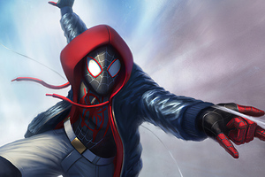 Spider Man Miles Art Wallpaper
