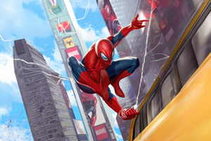 Spider Man Nyc Spectacle (1400x1050) Resolution Wallpaper