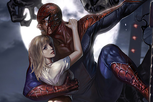 Spider Man Saving Gwen