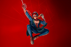 Spider Man Spinning Webs And Tracks (1360x768) Resolution Wallpaper