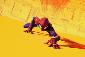 Spider Man Striking Cityscape (1600x1200) Resolution Wallpaper