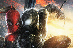 Spider Man V Venom (1600x900) Resolution Wallpaper
