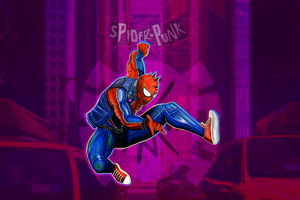 Spider Punk 5k Wallpaper