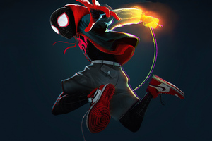 Spider Verse Miles Morales Cover 4k (1336x768) Resolution Wallpaper