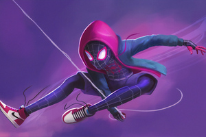 Spider Verse Miles (2560x1080) Resolution Wallpaper