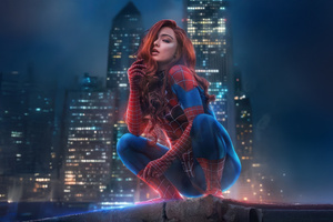 Spider Woman Rises (5120x2880) Resolution Wallpaper