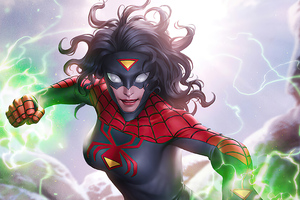 Spider Woman (1024x768) Resolution Wallpaper