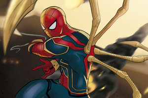 Spiderman 2020 Art 4k (2560x1024) Resolution Wallpaper