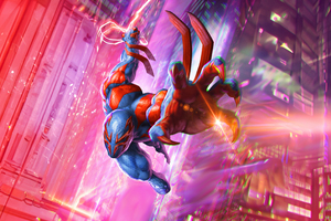 Spiderman 2099 High Tech Hero Wallpaper