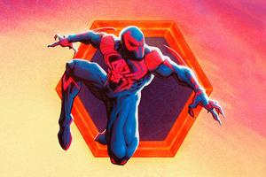 Spiderman 2099 In Spiderman Across The Spider Verse 5k Wallpaper
