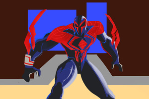 Spiderman 2099 Inferno Knight Wallpaper