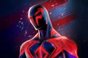 Spiderman 2099 Mystical Aura (2932x2932) Resolution Wallpaper