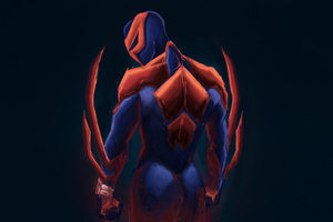 Spiderman 2099 Strength In Every Strike Wallpaper