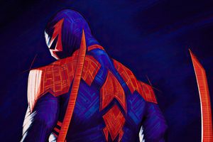 Spiderman 2099 Webbed Warrior Wallpaper