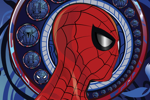 Spiderman 4K Artwork New (1336x768) Resolution Wallpaper