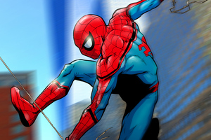 Spiderman 4k Artworks (1600x900) Resolution Wallpaper