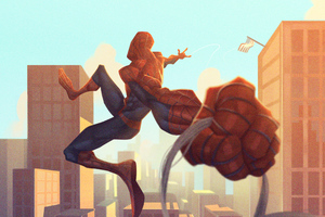 Spiderman 4k New Artwork (2560x1440) Resolution Wallpaper