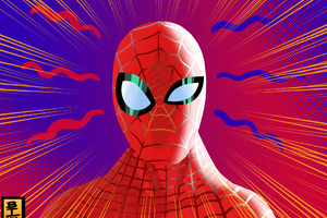 Spiderman Abstract Art 4k (1152x864) Resolution Wallpaper
