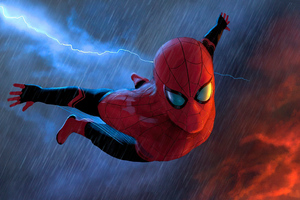 Spiderman All The Way (1600x900) Resolution Wallpaper