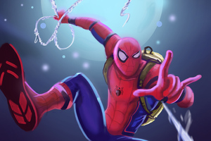Spiderman Allover (2560x1080) Resolution Wallpaper