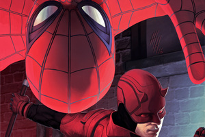 Spiderman And Daredevil Artwork