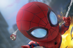 Spiderman And Iron Man Artwork HD (1280x1024) Resolution Wallpaper