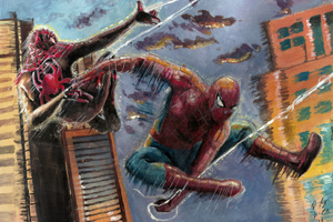 Spiderman And Spiderman 2099 (1336x768) Resolution Wallpaper